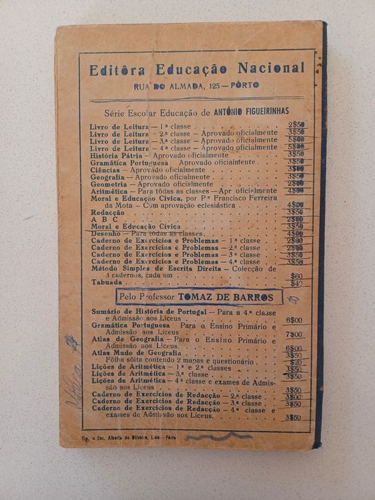 Livro Ciências Naturais Ensino Primário de 1942