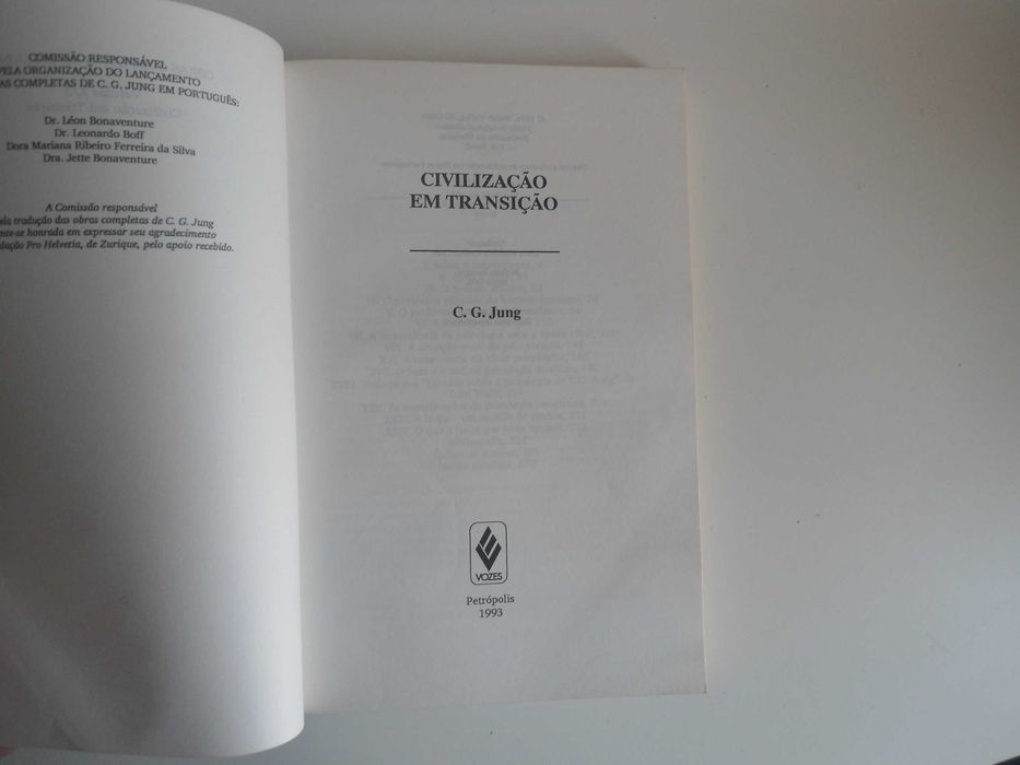 Civilização em Transição por C. G. JUNG (1993)