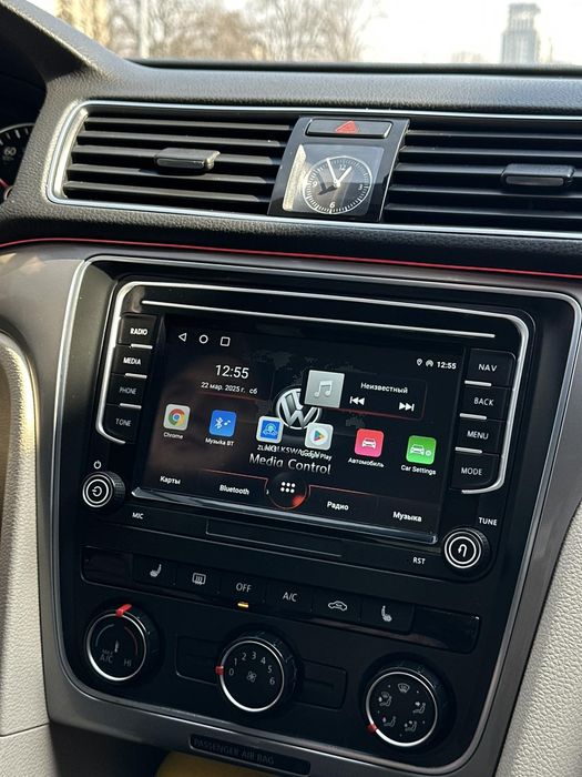 Штатна андроїд магнітола VW Skoda Seat з  карплей та установкою