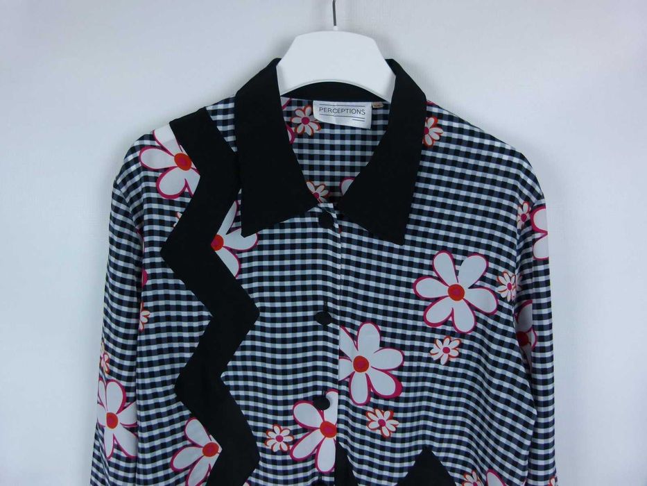 Perceptions bluzka w kwiaty kratka 16 / 44