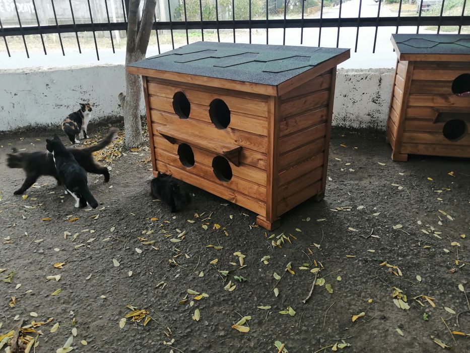 Домик ,будка для кота.