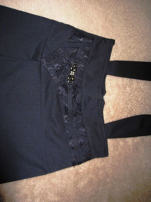 Юбка - сарафан школьная с бретелями, на лямках, шлейках на 9-11 лет