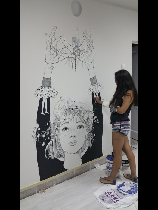 Роспись стен, розпис стін, аерографія