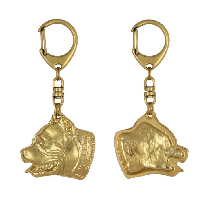 Pitbull, Pit Bull brelok pozłacany Art-Dog