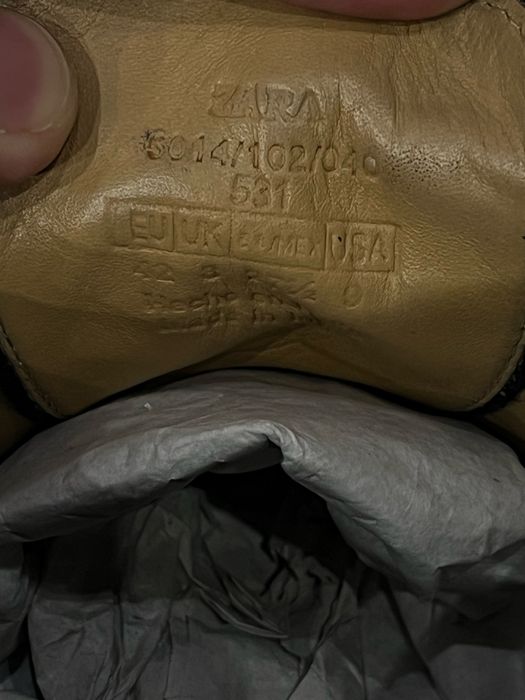 Туфлі чоловічі шкіряні Zara
