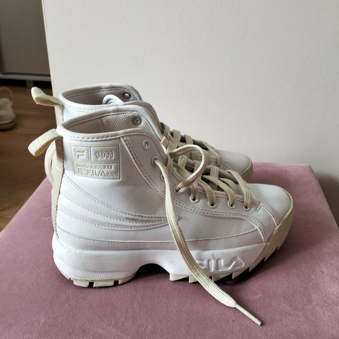 Buty Sneakersy Fila białe