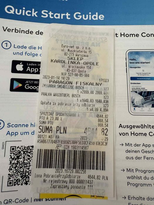 Zmywarka wolnostojąca Bosch