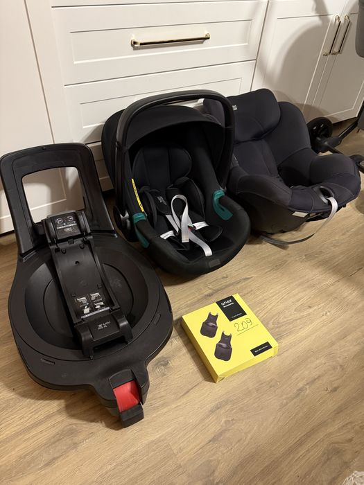 Wózek Anex e/type Gothic + 2 foteliki Britax Römer  z baza ISOFIX