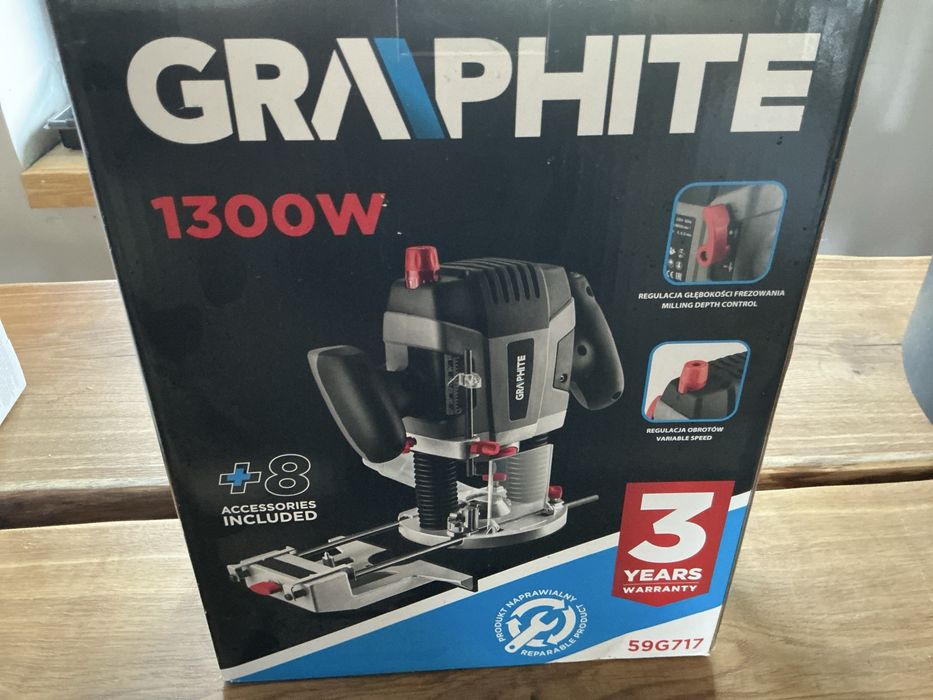 Frezarka górnowrzecionowa GRAPHITE 59G717 1300W – 230V