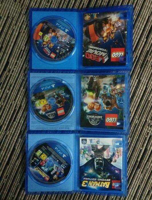 3 Lego jogos PlayStation 4 Batman logo movie Jurassic park