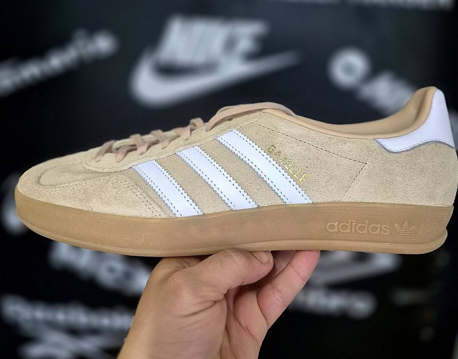 Чоловічі кросівки Adidas Gazelle Indoor Magic Beige(Оригінал)42-26,5см і 43⅓-28см