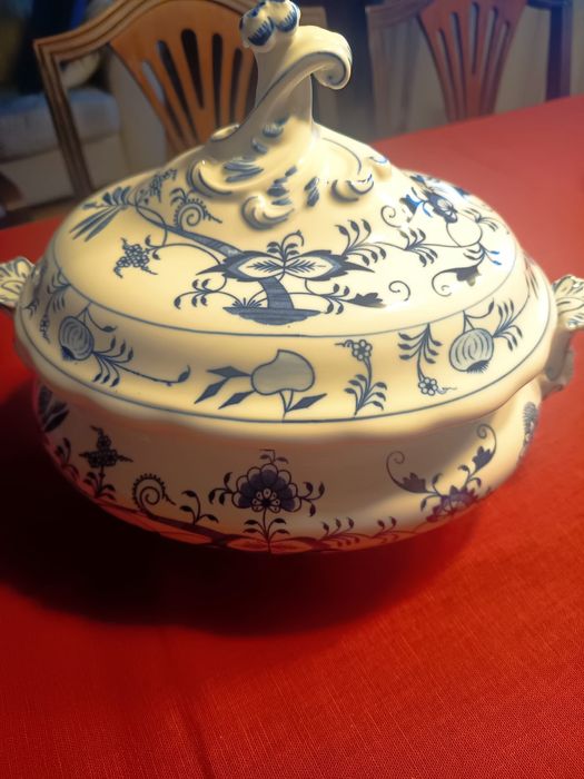 Owalna waza na zupę Miśnia