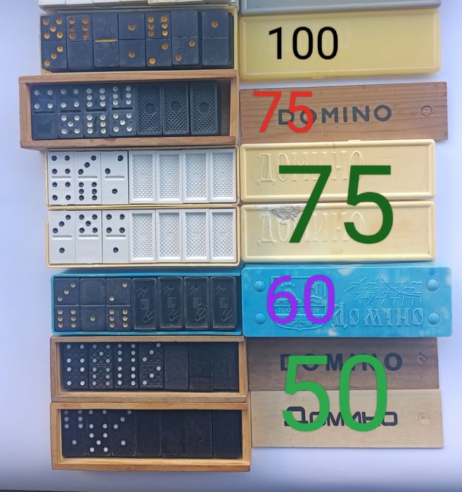 Домино разное б/у.