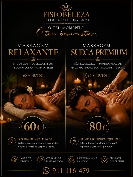 Massagens e Estética Masculina