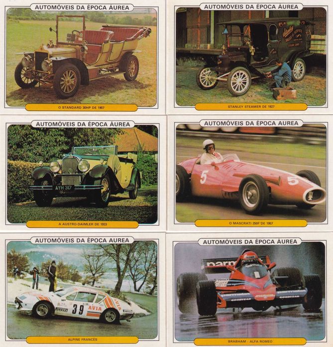 Calendários -Automóveis da Época Áurea (40) Completa