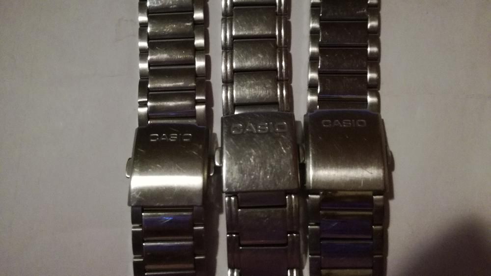 CASIO 1 szt. bransoleta szer.20mm.,podwójne zabezpieczenie(zamek)