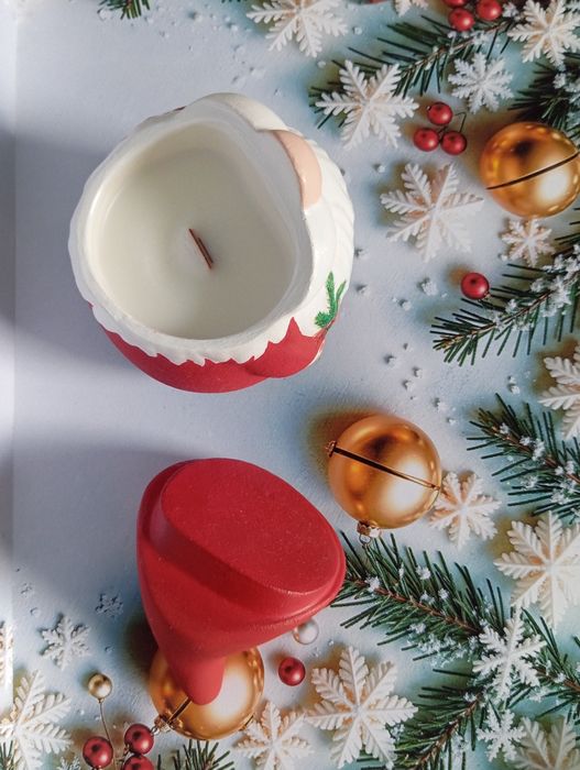 Новорічна свічка , подарунок,  Гном