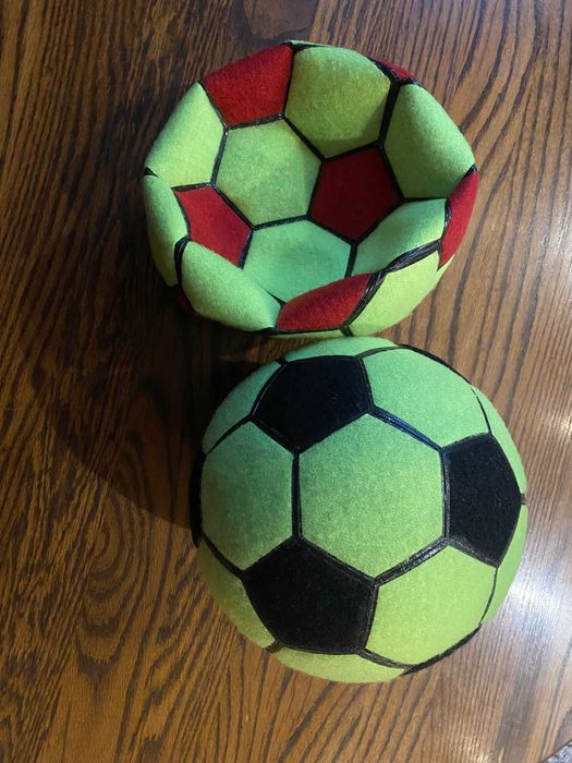 Piłki do kopania z rzepem do dużego darta.