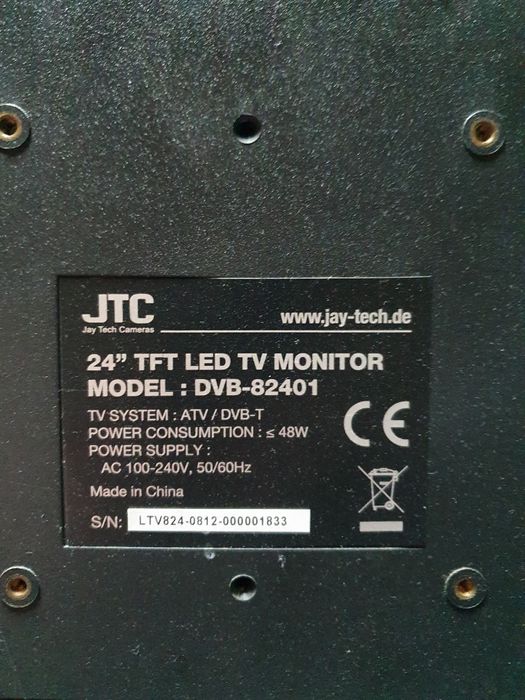 Monitor LED JTC 24"