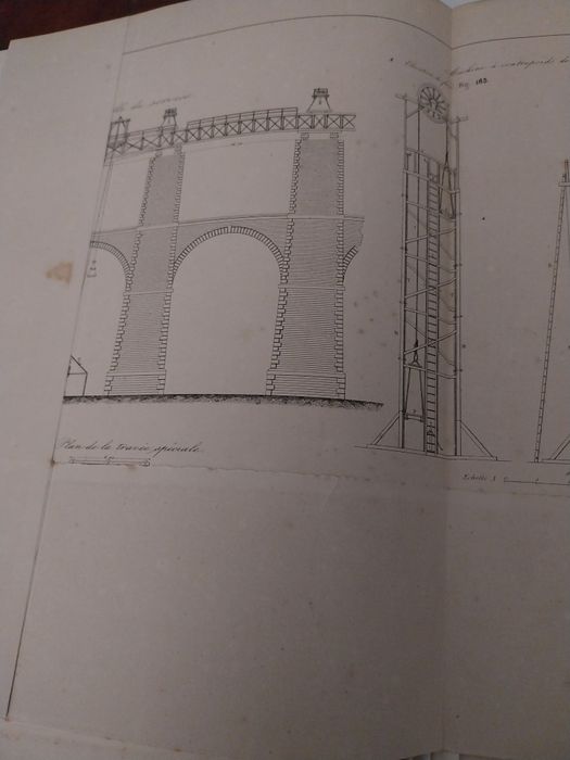 Édition originale – Atlas complet – A. Debauve – Dunod 1872 – Ponts et