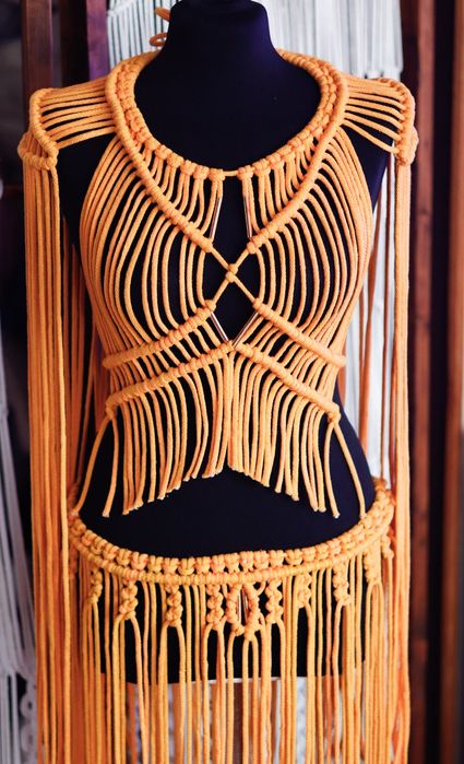 Strój makrama  rękodzieło