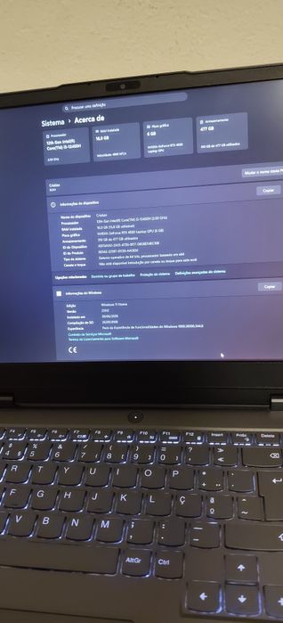 Portátil Gaming Lenovo LOQ " | i5 12ª Gen | RTX 4050 6GB | 16GB RAM | SSD 512GB
