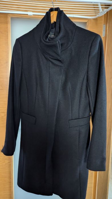 Casaco comprido mulher preto S