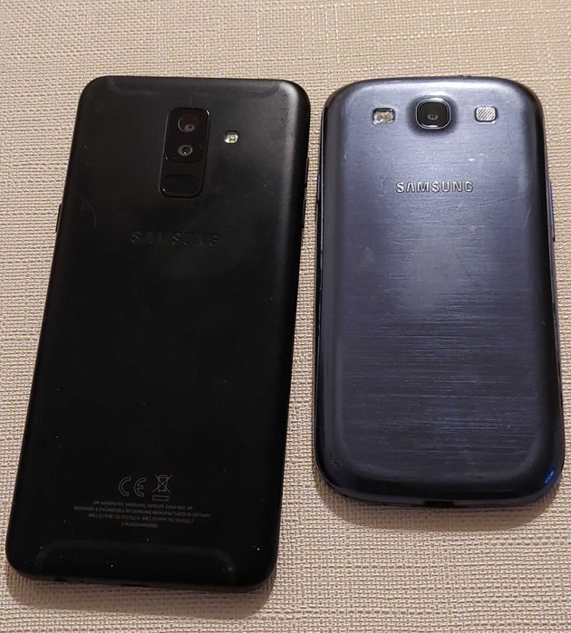 Dwa telefony samsung. A6plus i galaxy 3neo.