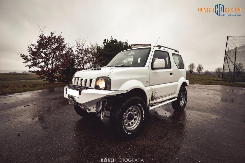 Zderzak stalowy wyciągarka Suzuki Jimny HUNTER DESIGN
