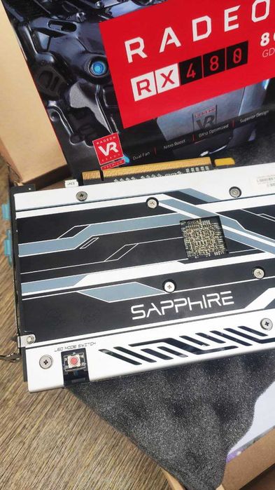 Sapphire RX 480 Nitro+ 8GB — отличное состояние!