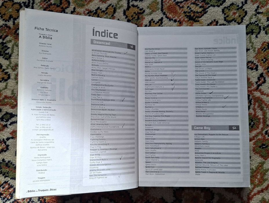 Raro Livro Truques e Dicas para jogos - A Bíblia - 2001