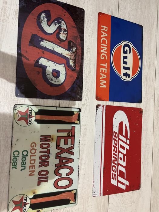 Placas metalicas automobilia