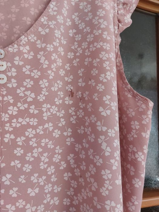 Bluzka z motylkowymi ramionami Made in Italy UNI S M L