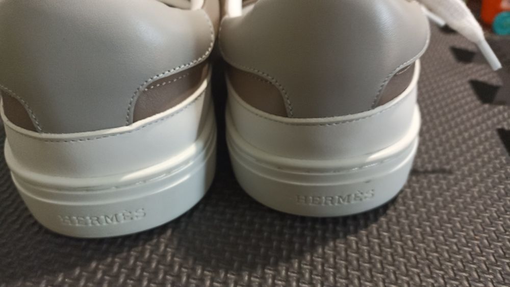 Кроссовки,кеды Hermes, кожаные!