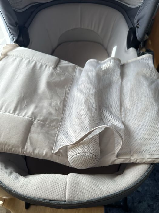 Alcofa Inglesina Electa cinzenta + Suporte Standup | Compatível Aptica/Electa