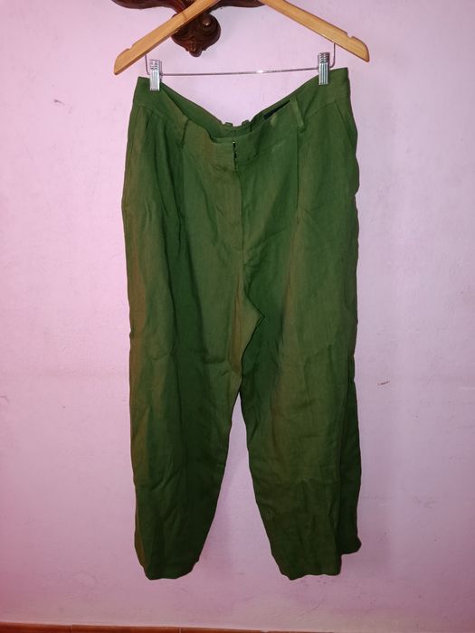 Calças verdes Massimo Dutti