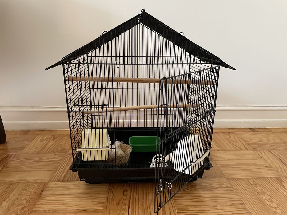 Gaiola para pássaros de porte pequeno/médio