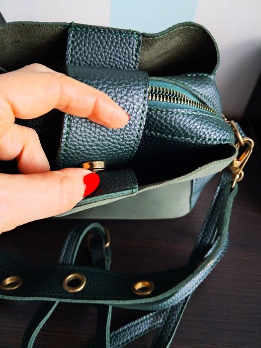 Сумка,  натуральна шкіра. Не підійшов колір.