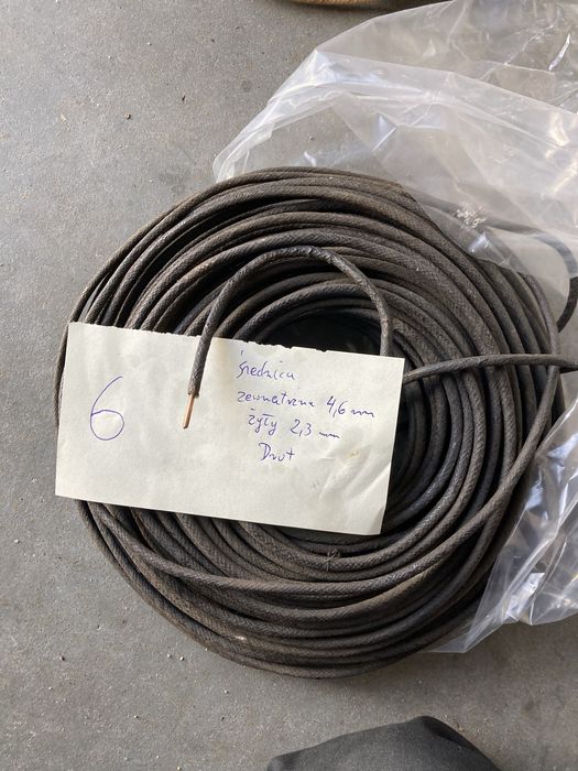 kabel w oplocie bawełny NSU DKW BMW IŻ ZUNDAPP BSA NORTON M72