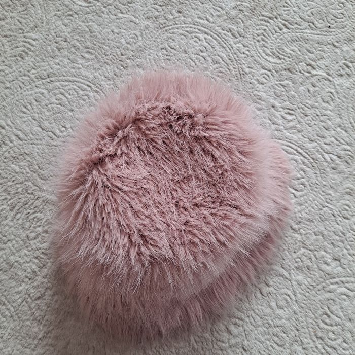 Puszysty kapelusz różowy h&m m/l