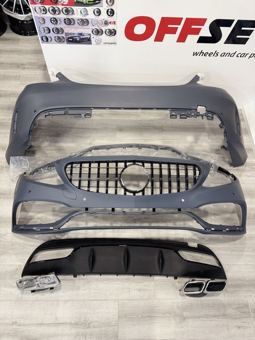 KIT DE CARROÇARIA PARA MERCEDES CLASE C W205 LOOK C63 AMG