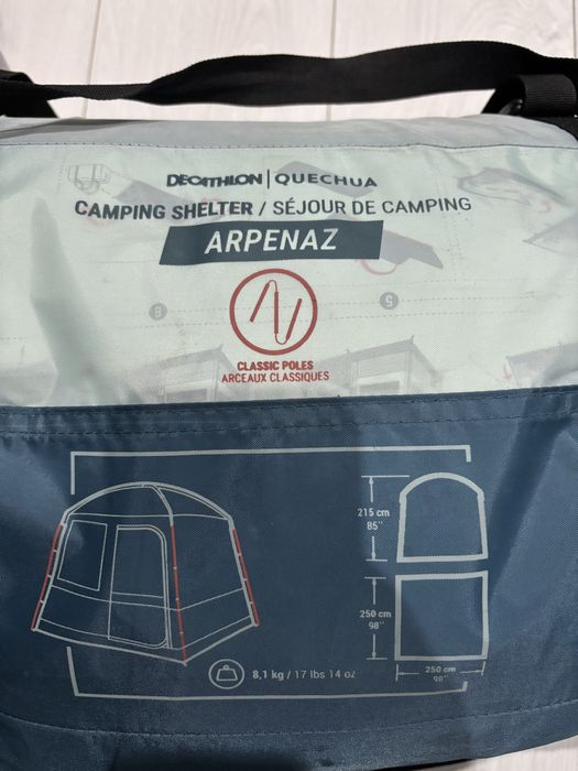 Kuchnia przedsionek  quechua arpenaz camping shelter