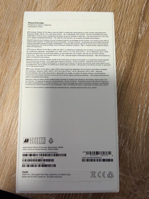 Iphone 14 pro max 256GB preto