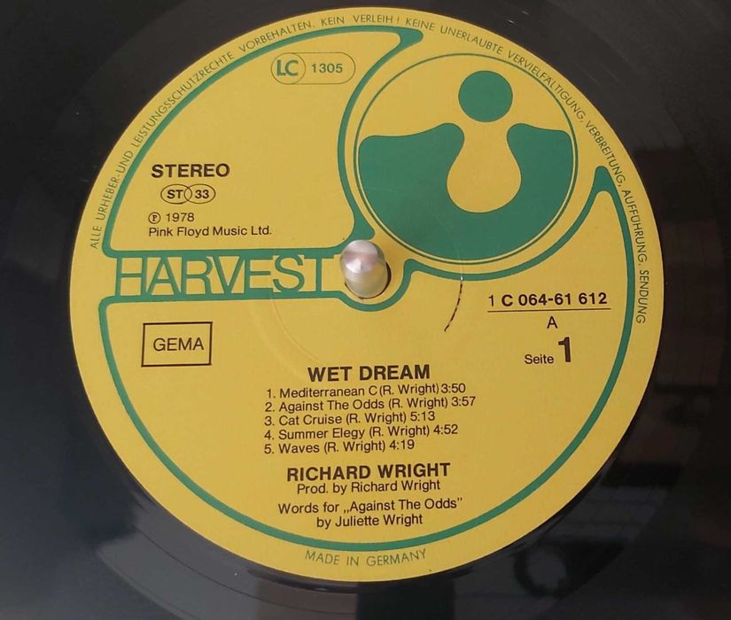 Pink Floyd / Richard Wright ‎– "Wet Dream" - winyl - 1978