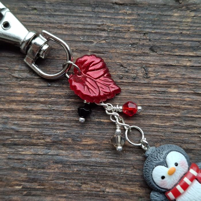 Brelok handmade słodki pingwin