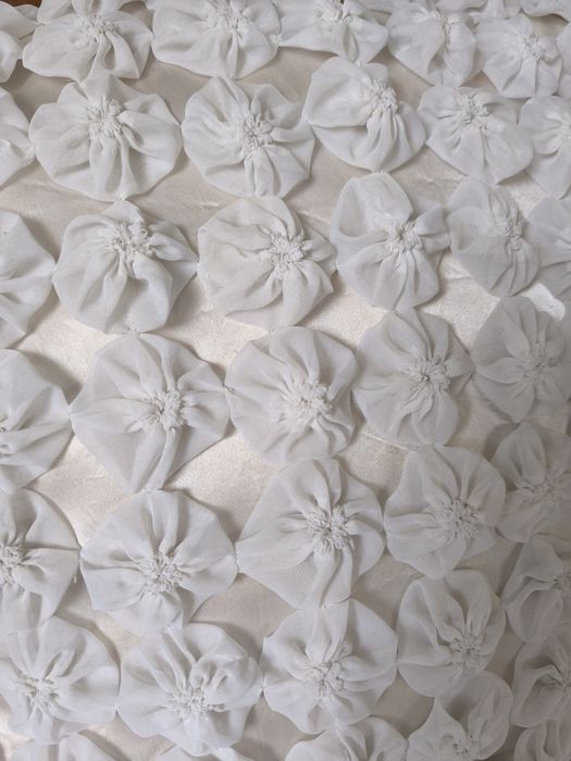 2 almofadas vintage feitas de fuxicos