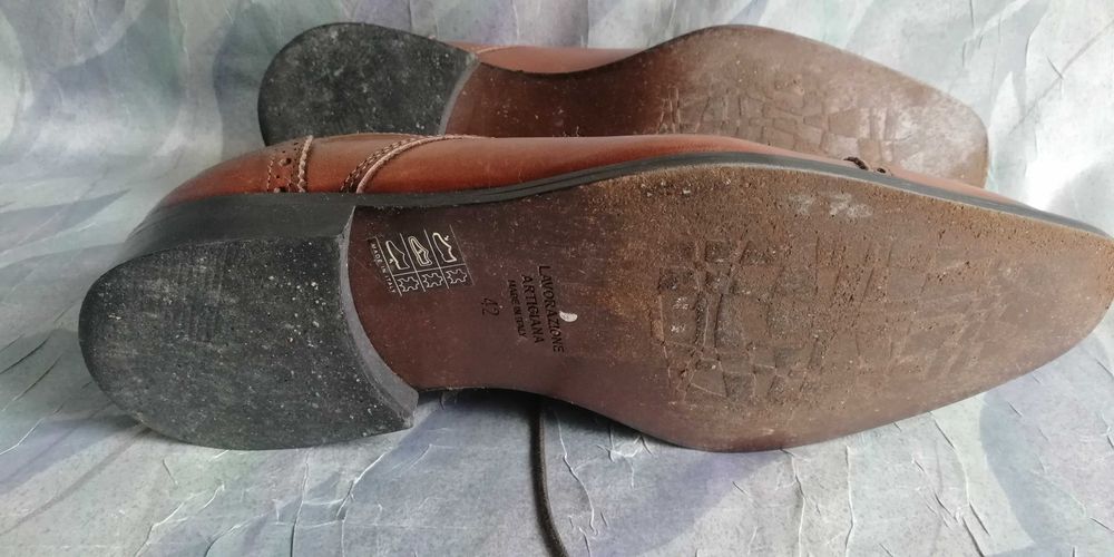 Buty męskie  lavorazione artigiana  nr 42 brązowe