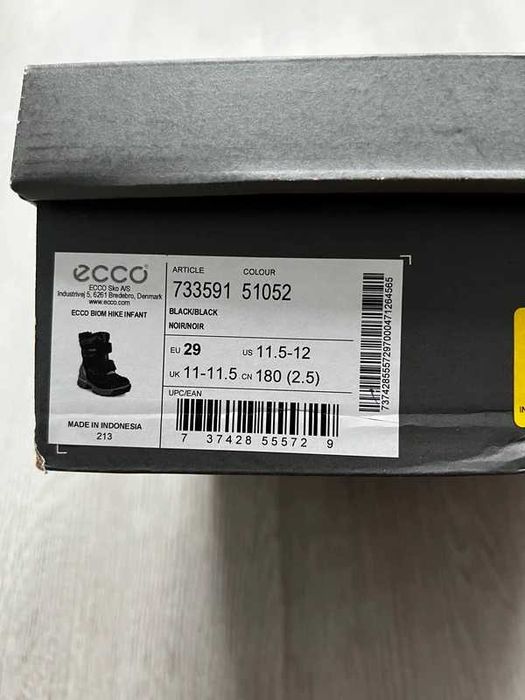 Buty zimowe śniegowce kozaki Ecco Biom Hike Infant, r. 29