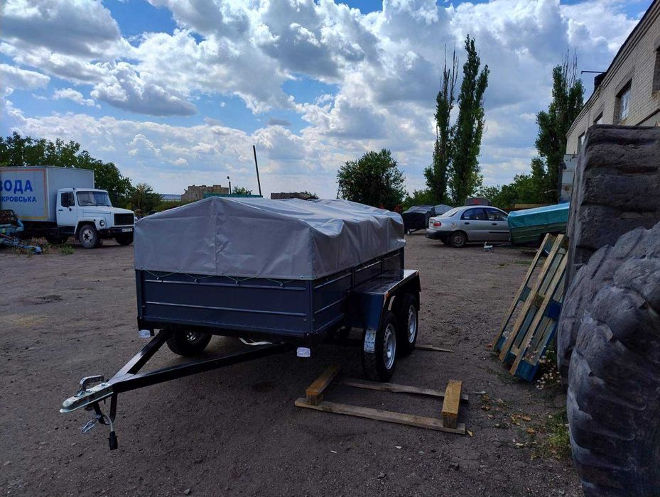 Прицеп Двухосный Лучший помощник ЗСУ Зимний тент в подарок!