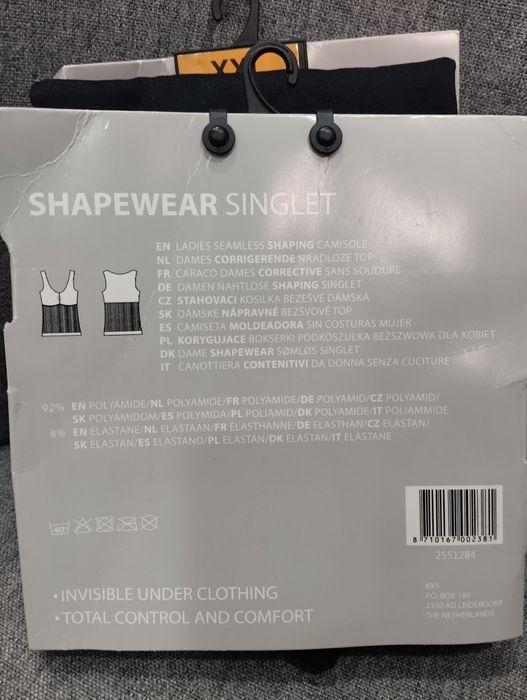 Top modelujący bielizna wyszczuplająca XXL